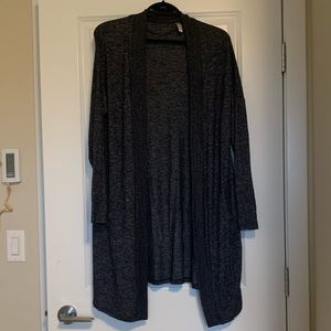Long navy blue cardigan